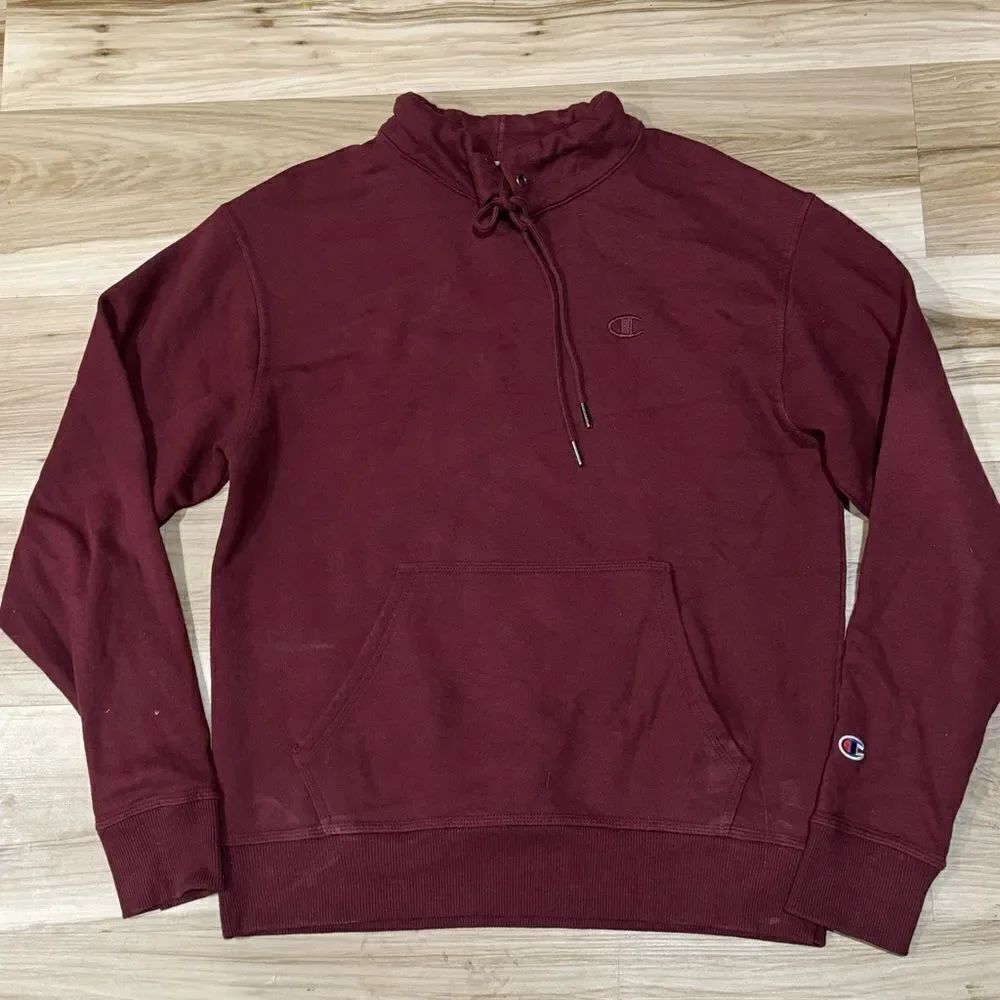 Champion Maroon Cowl Neck Sweatshirt Women’s Medium